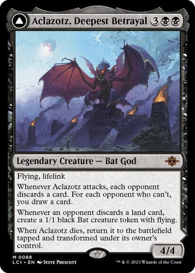 Aclazotz, Deepest Betrayal (The Lost Caverns of Ixalan) Light Play