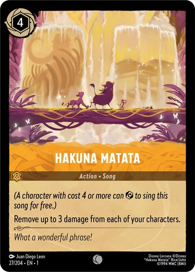 Hakuna Matata (The First Chapter) Near Mint