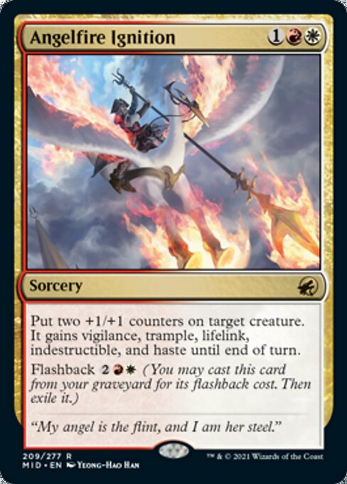 Angelfire Ignition (Innistrad: Midnight Hunt) Light Play Foil