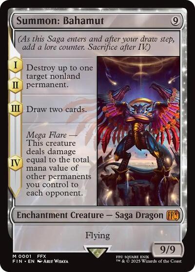 Summon: Bahamut (Universes Beyond: FINAL FANTASY) Near Mint Foil
