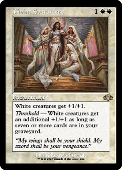 Divine Sacrament (Retro Frame) (Dominaria Remastered) Near Mint Foil