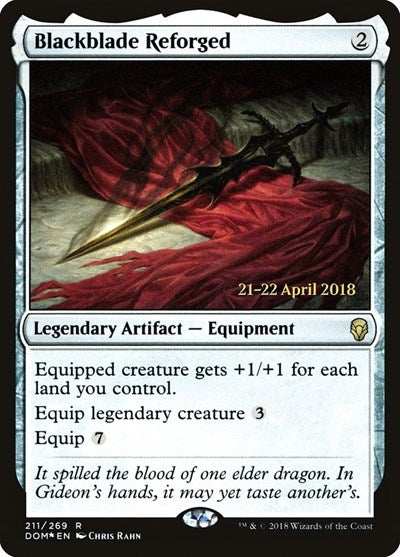 Blackblade Reforged (Promos: Prerelease Cards) Medium Play Foil