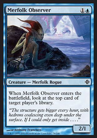 Merfolk Observer (Rise of the Eldrazi) Medium Play Foil