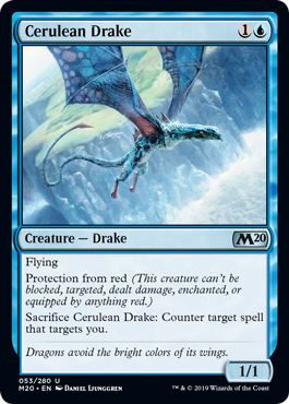 Cerulean Drake (Magic 2020 Core Set) Near Mint Foil