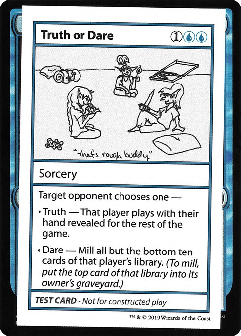 Truth Or Dare (No PW Symbol) (Mystery Booster Test Print 2021) Near Mint