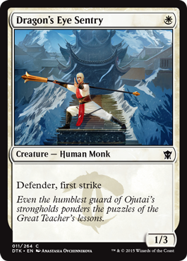 Dragon's Eye Sentry (Dragons of Tarkir) Medium Play Foil