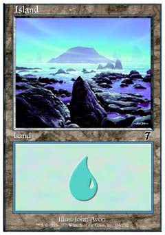 Island (333) (7th Edition) Medium Play
