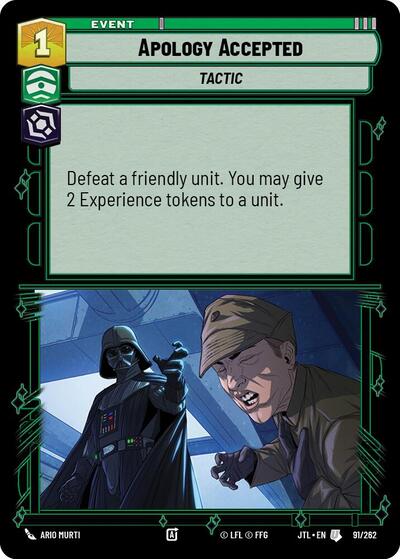Apology Accepted (Jump to Lightspeed) Near Mint