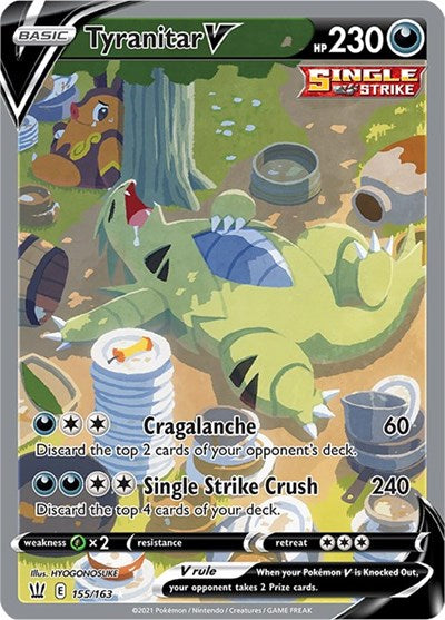 Tyranitar V (Alternate Full Art) (SWSH05: Battle Styles) Near Mint Holofoil