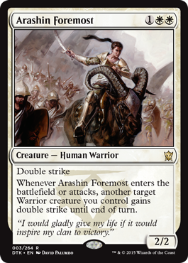 Arashin Foremost (Dragons of Tarkir) Medium Play Foil