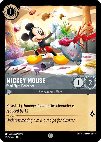 Mickey Mouse - Food Fight Defender (Shimmering Skies) Near Mint