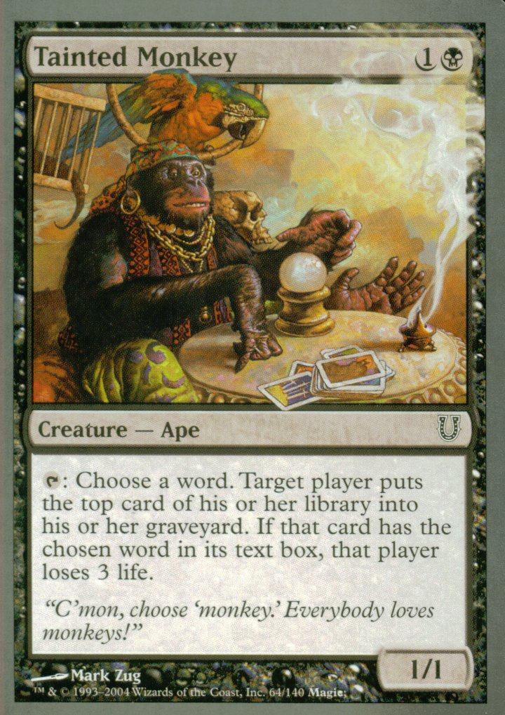 Tainted Monkey (Unhinged) Medium Play