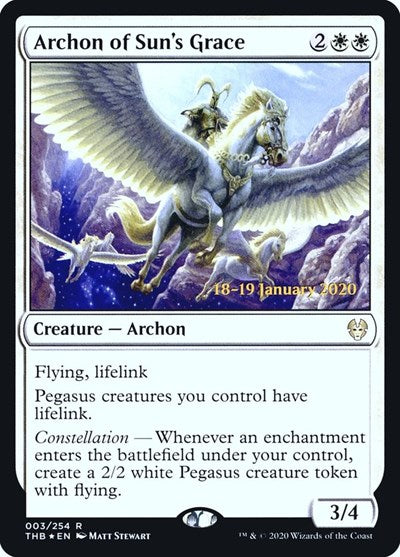 Archon of Sun's Grace (Promos: Prerelease Cards) Light Play Foil