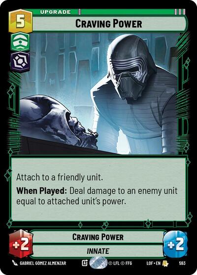 Craving Power (Foil) (Legends of the Force) Near Mint Foil
