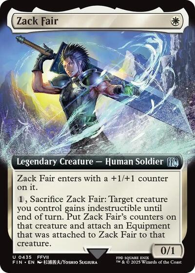 Zack Fair (Extended Art) (Universes Beyond: FINAL FANTASY) Light Play Foil