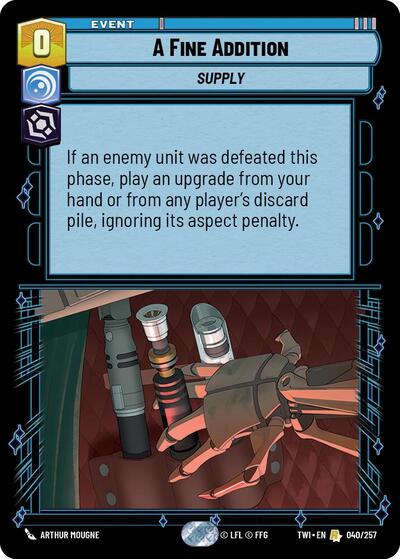 A Fine Addition (Twilight of the Republic) Near Mint Foil