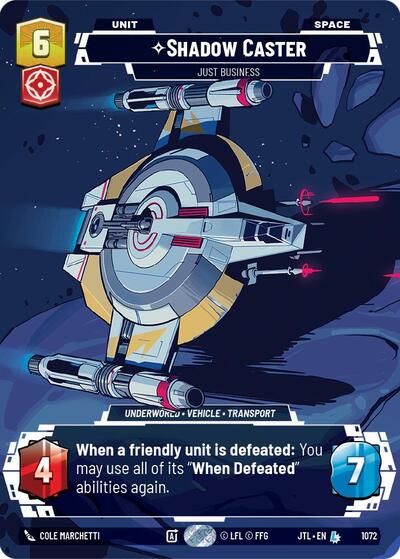 Shadow Caster Just Business (Prestige Foil) (Jump to Lightspeed) Near Mint Foil
