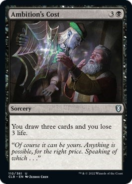 Ambition's Cost (Commander Legends: Battle for Baldur's Gate) Light Play Foil