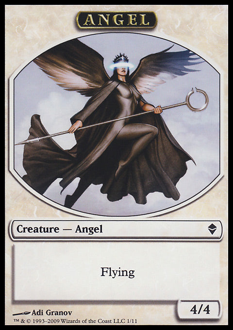 Angel (Token) (Zendikar) Medium Play