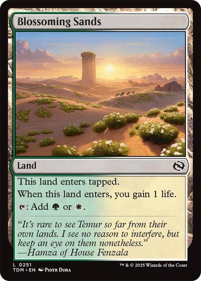 Blossoming Sands (Tarkir: Dragonstorm) Near Mint Foil