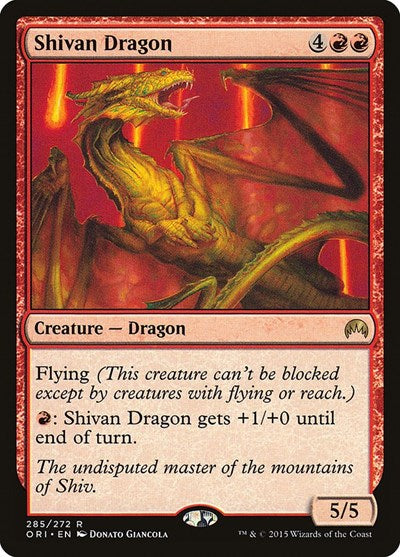 Shivan Dragon (Magic Origins) Medium Play