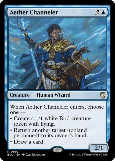 Aether Channeler (Commander: Bloomburrow) Medium Play