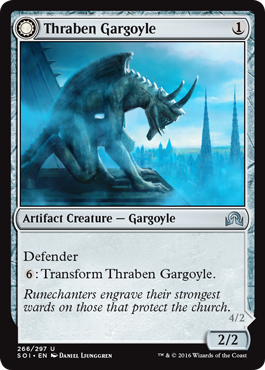 Thraben Gargoyle (Stonewing Antagonizer) (Shadows Over Innistrad) Medium Play