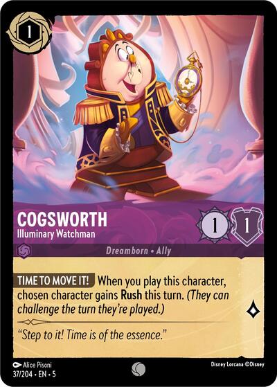 Cogsworth - Illuminary Watchman (Shimmering Skies) Near Mint