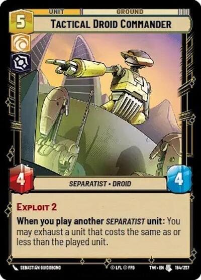 Tactical Droid Commander (Twilight of the Republic) Near Mint Foil