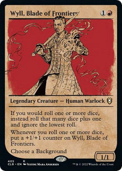 Wyll, Blade of Frontiers (Showcase) (Commander Legends: Battle for Baldur's Gate) Medium Play Foil