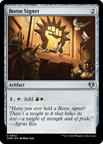 Boros Signet (Commander Masters) Light Play