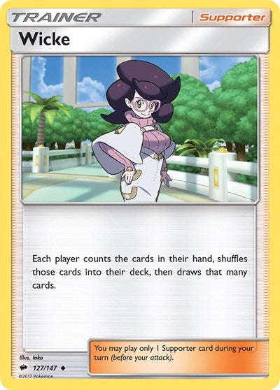 Wicke (SM - Burning Shadows) Near Mint Reverse Holofoil