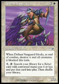 Defiant Vanguard (Nemesis) Medium Play Foil