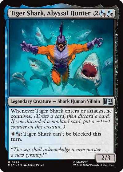 Tiger Shark, Abyssal Hunter (Commander: Marvel Super Heroes) Near Mint