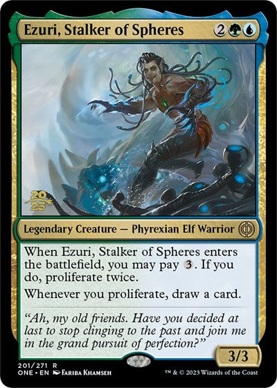 Ezuri, Stalker of Spheres (Promos: Prerelease Cards) Light Play Foil