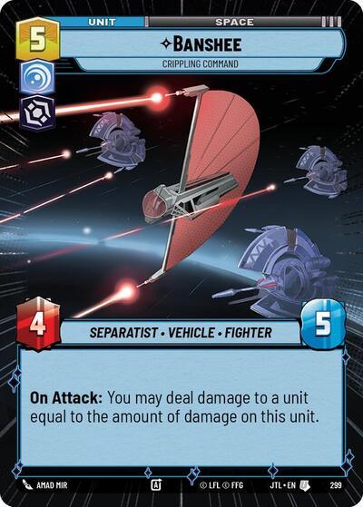 Banshee Crippling Command (Hyperspace) (Jump to Lightspeed) Near Mint