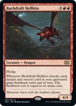 Backdraft Hellkite (Double Masters 2022) Near Mint Foil