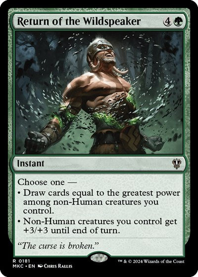 Return of the Wildspeaker (Commander: Murders at Karlov Manor) Near Mint