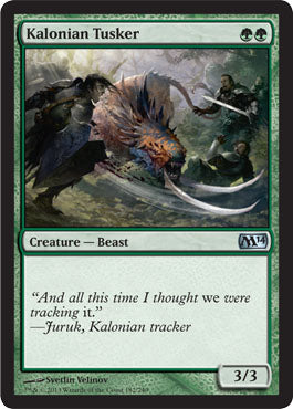 Kalonian Tusker (Magic 2014 Core Set) Light Play Foil
