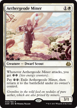 Aethergeode Miner (Aether Revolt) Damaged / Poor