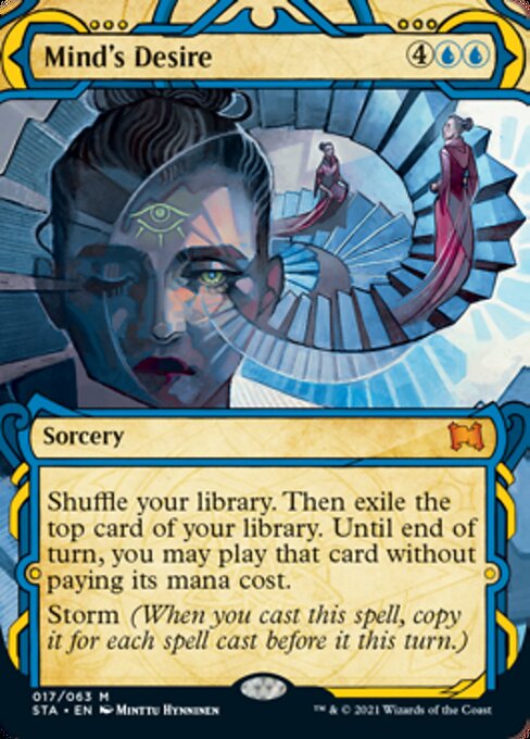 Mind's Desire (Foil Etched) (Strixhaven Mystical Archive) Light Play Foil