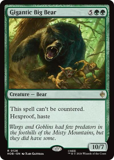 Gigantic Big Bear (The Hobbit) Near Mint Foil
