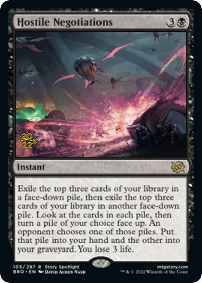 Hostile Negotiations (Promos: Prerelease Cards) Light Play Foil