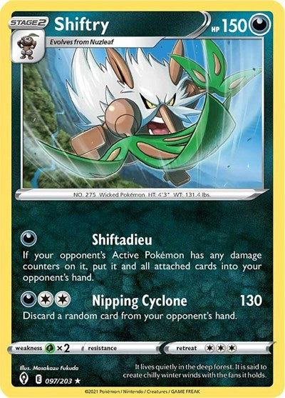 Shiftry (SWSH07: Evolving Skies) Light Play Reverse Holofoil