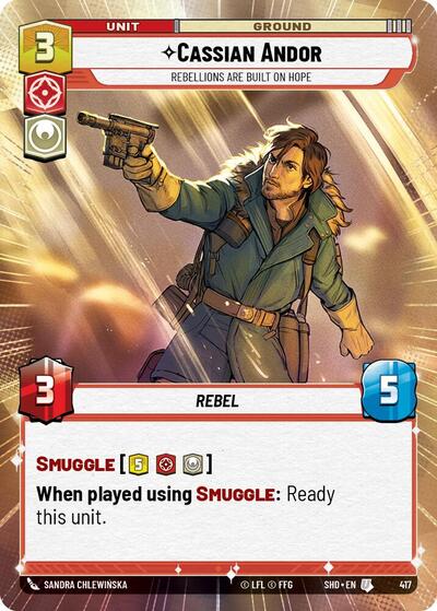 Cassian Andor Rebellions Are Built On Hope (Hyperspace) (Shadows of the Galaxy) Near Mint