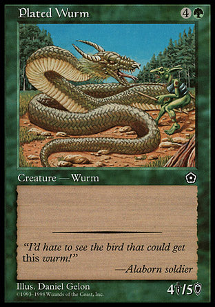 Plated Wurm (Portal Second Age) Medium Play