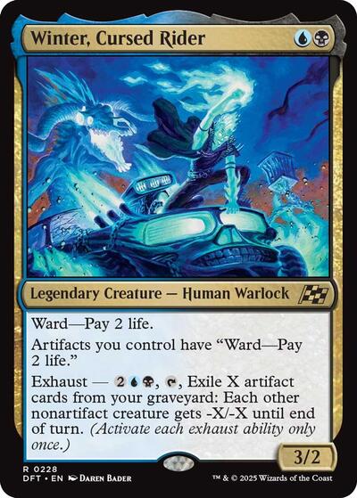 Winter, Cursed Rider (Aetherdrift) Near Mint Foil