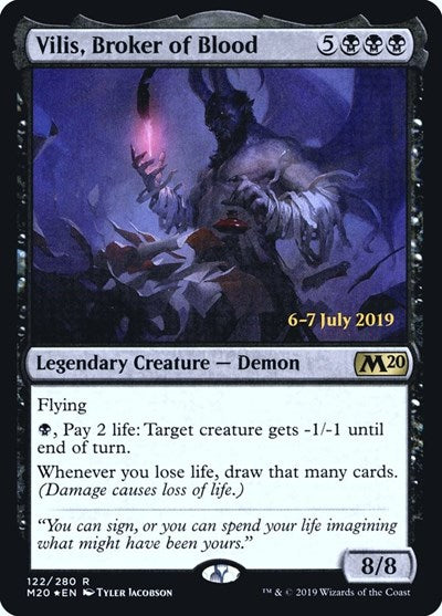 Vilis, Broker of Blood (Promos: Prerelease Cards) Damaged / Poor Foil