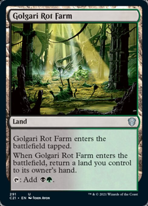 Golgari Rot Farm (Commander 2021 Strixhaven) Light Play