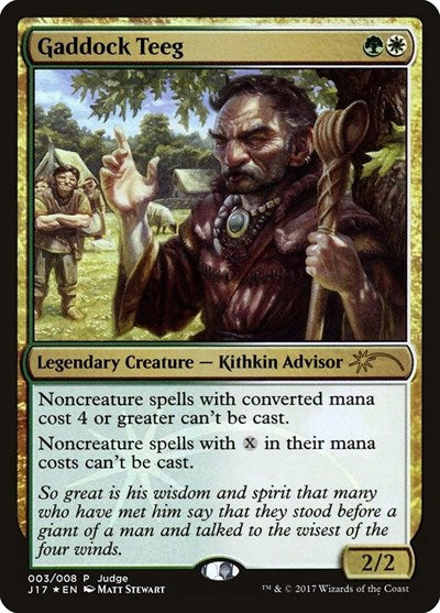 Gaddock Teeg (Promos: Judge) Medium Play Foil
